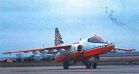 Su-25 del equipo acrobático "Heavenly Hussars"