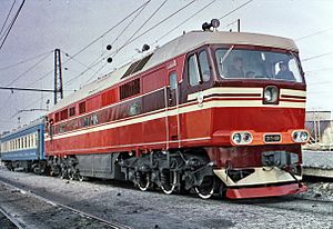 ТЭП75-0001 на испытаниях.