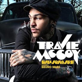 Обложка сингла Трэви Маккой при участии Бруно Марса «Billionaire» (2010)