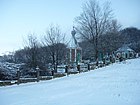 Capilla de St.  Panteleimon en invierno