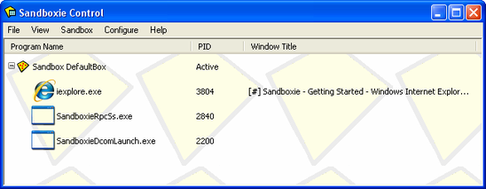 Getting started windows. Sandboxie. Sandbox программа. Sandboxie Control exe. Sandboxie как открыть.