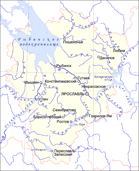 Файл:Гидрография Ярославской области.png