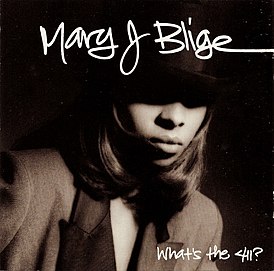 Обложка альбома Мэри Джей Блайдж «What’s the 411?» (1992)