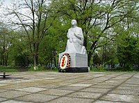 Monumento "Madre in lutto" nel villaggio di Mechetinskaya