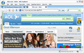 Скриншот программы AOL Explorer