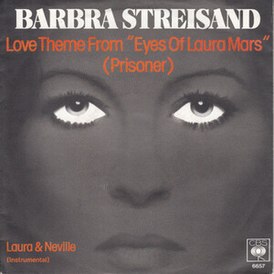 Portada del sencillo de Barbra Streisand "Prisoner (Love Theme from Eyes of Laura Mars)" (1978)