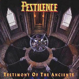 Обложка альбома Pestilence «Testimony of the Ancients» (1991)