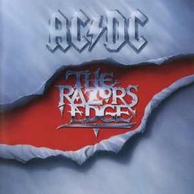 Portada del álbum de AC/DC "The Razor's Edge" (1990)
