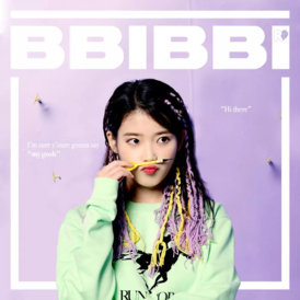 Обложка сингла IU «Bbibbi» (2018)