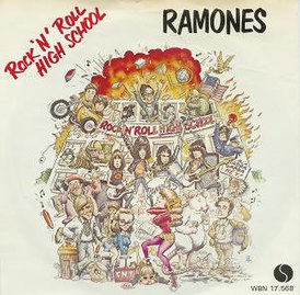 Обложка сингла Ramones «Rock’n’Roll High School» (1979)