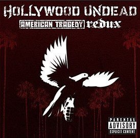 Hollywood Undead "American Tragedy Redux" albumhoes (2011)