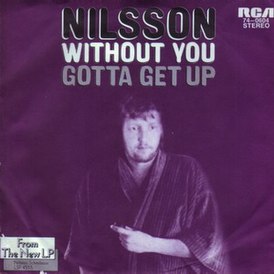 Kansi Harry Nilssonin singlestä "Without You" (1971)