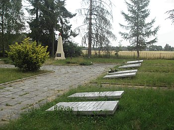 Кладбище советских солдат в районе деревни Бояно