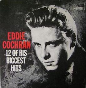 Обложка альбома Эдди Кокрана «12 of His Biggest Hits» (1960)