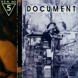 R.E.M.-albumin kansi "Document" (1987)