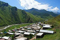 Вид на село Ириб с северной стороны