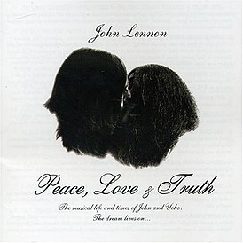 John Lennonin ja Yoko Onon Peace, Love & Truth -albumin kansi (2005)