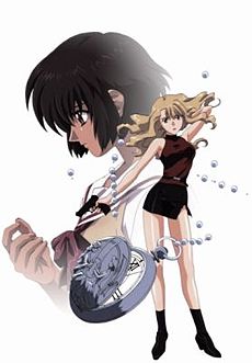 Обложка DVD издания, с персонажами сериала, Мирей (справа) и Кирика (слева)