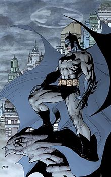 Forsidebillede fra Batman #608 (oktober 2002 anden udgave) Designet af Jim Lee Kortlægningsarbejde af Scott Williams