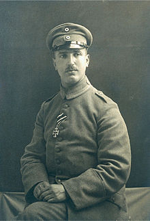 Fritz Pfeffer durante la Primera Guerra Mundial