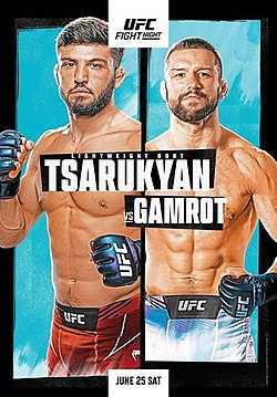 Постер UFC на ESPN: Царукян - Гамрот