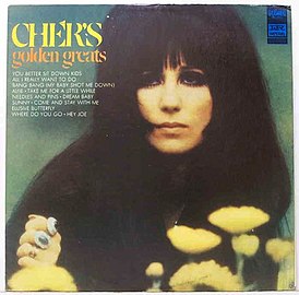 Cher'in "Cher's Golden Greats" (1968) albümünün kapağı