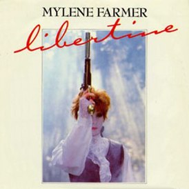 Cover av Mylene Farmers singel "Libertine" (1986)