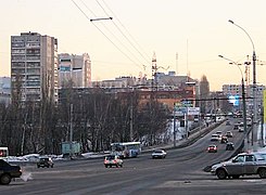 Tereshkova straat naar Victory Square