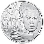 2012 Österrike 20 Euro Egon Schiele.jpg