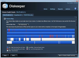 Скриншот программы Diskeeper