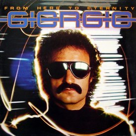 Portada del disco de Giorgio Moroder "De aquí a la eternidad" (1977)