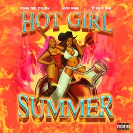 Portada del sencillo Megan Thee Stallion con Nicki Minaj y Ty Dolla Sign "Hot Girl Summer" (2019)