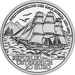 2004 Oostenrijk 20 Euro SMS Novara front.jpg