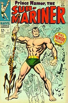 Sub-Mariner #1 (Май 1968) Серебряного века. Художник — Джон Бушема.