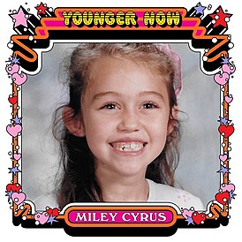 Обложка сингла Майли Сайрус «Younger Now» (2017)