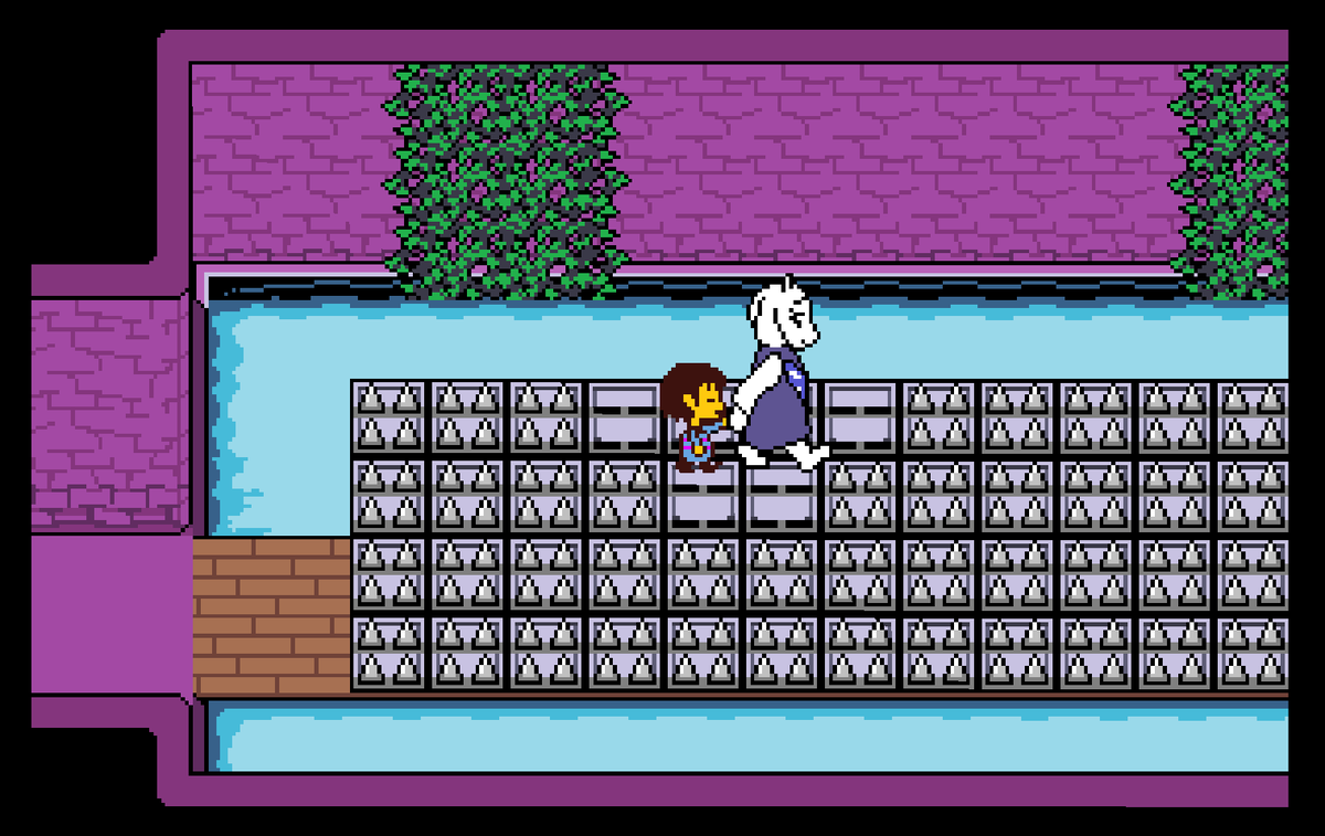 Файл:Ториэль ведёт игрока за руку (Undertale).png — Википедия