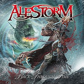 Portada del álbum Alestorm "Back Through Time" (2011)