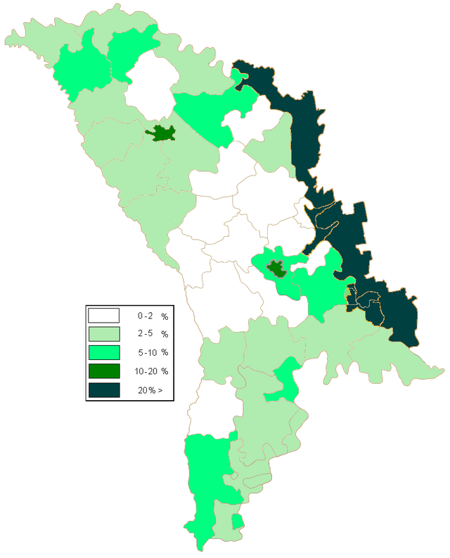 Этническая карта молдовы