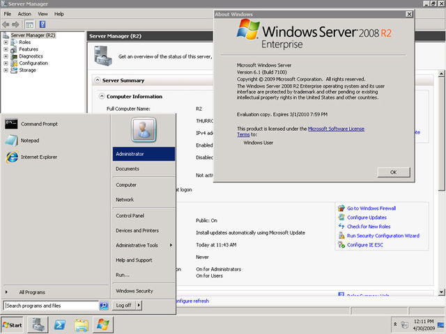    1  Windows Server 2012 R2