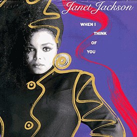 Janet Jackson'ın "When I Think of You" (1986) single'ının kapağı