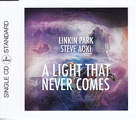 Обложка сингла Linkin Park совместно со Стивом Аоки «A Light That Never Comes» ()