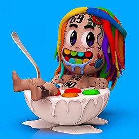 Обложка сингла 6ix9ine «Yaya» (2020)