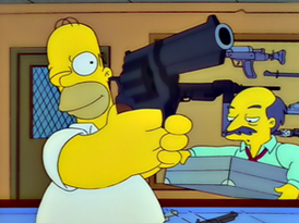 Гомер покупает револьвер