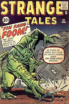 Фин Фан Фум на обложке Strange Tales #89 (Октябрь 1961)Рисунок Джека Кёрби