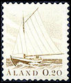 Первая почтовая марка Аландских островов 1984