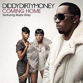 Обложка сингла Diddy - Dirty Money при участии Skylar Grey «Coming Home» ()