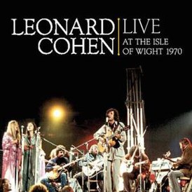 Portada del álbum de Leonard Cohen Live at the Isle of Wight 1970 (2009)