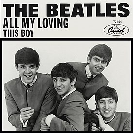 Обложка сингла The Beatles «All My Loving» ()