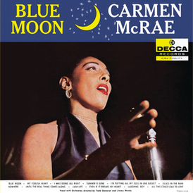 Обложка альбома Кармен Макрей «Blue Moon» (1956)