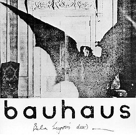 Обложка сингла Bauhaus «Bela Lugosi’s Dead» (1979)